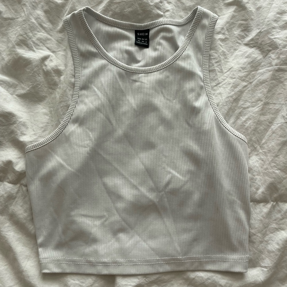 White shein tank top